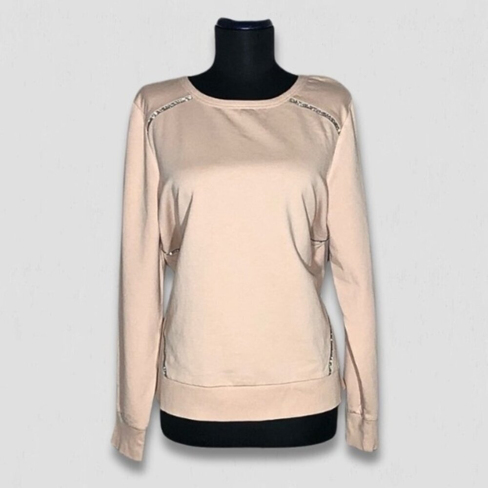 Torrid Pullover Sweatshirt Pink Beaded Long Sleeves 0X